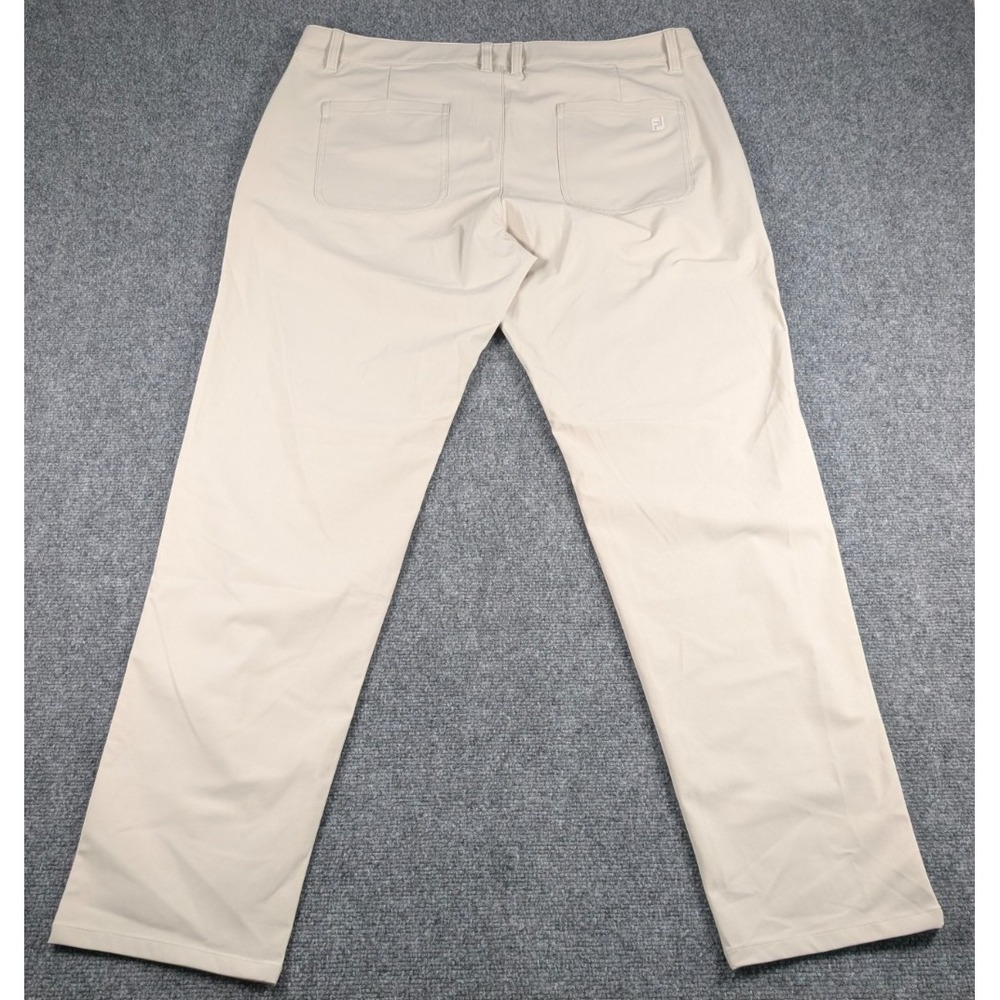 FootJoy Knit Golf Pants Mens 38/32 Beige Performance‎ Casual Stretch Comfort - Picture 10 of 11